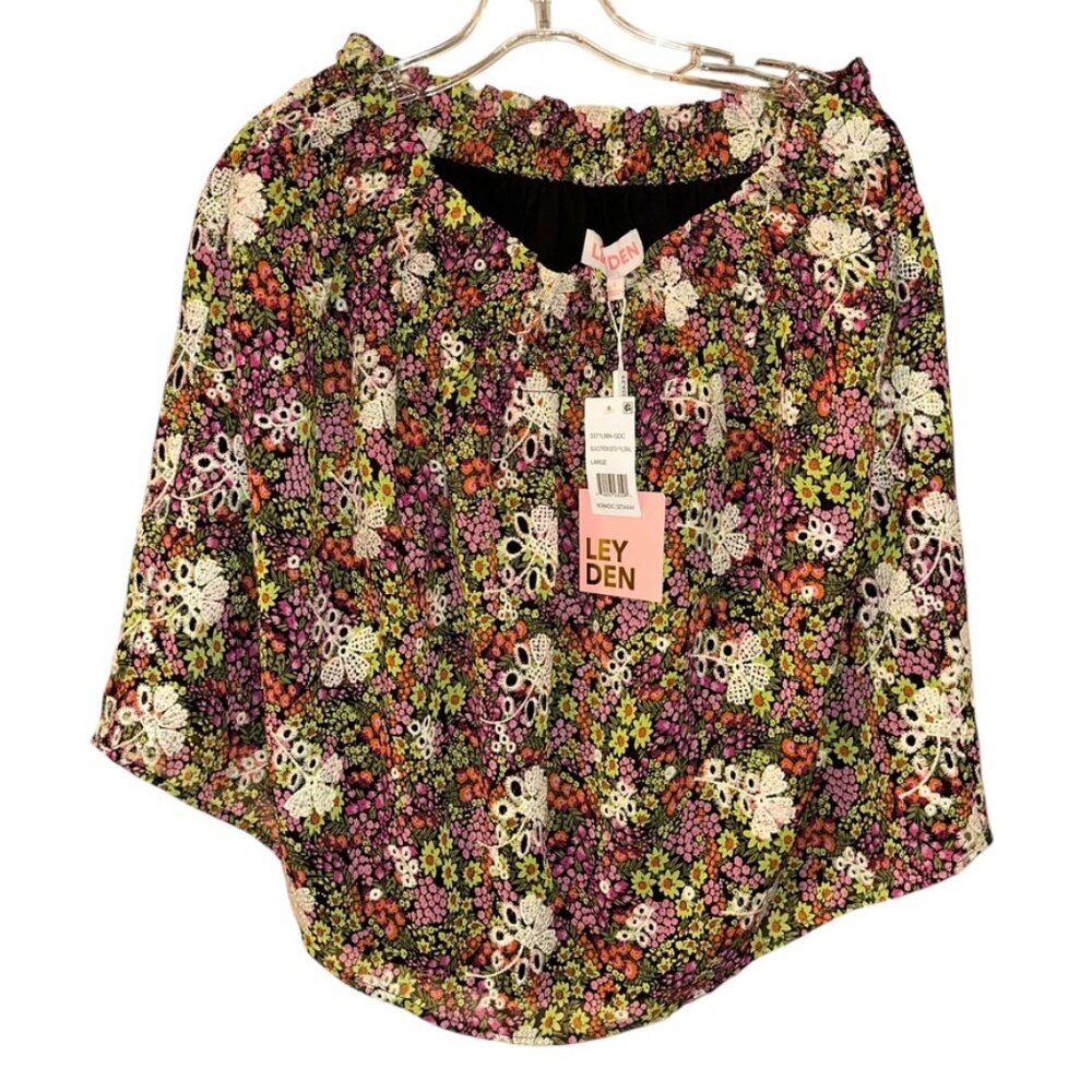 LEYDEN NEW NWT floral wildflower print skirt L Nomadic Getaway skirt